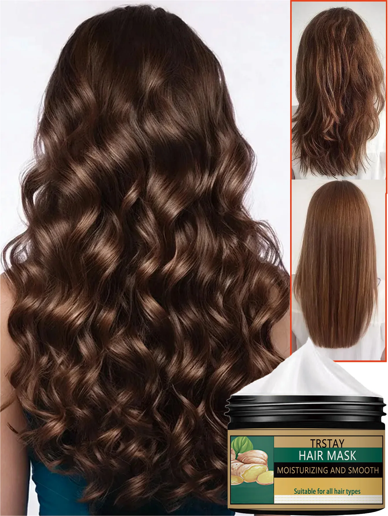 

Moisturizing Smooth Nourishing Hair Cream Repairs Damaged Hair Scales Provides Non Sticky Touch Moisturizes And Wraps Around Hai