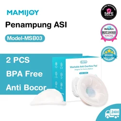 MAMIJOY Silicon 2Pcs Breastpad Saver Shield Breast Milk Collector BPA Free Penampung ASI