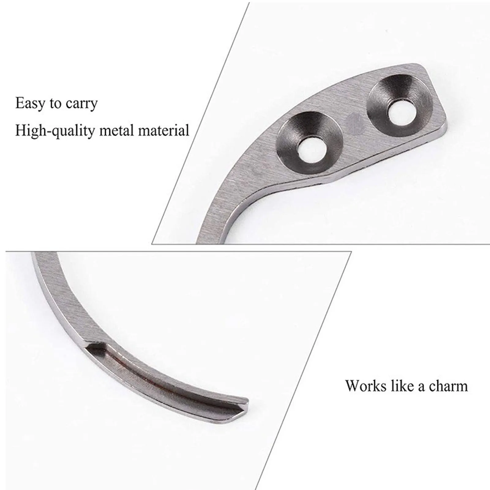 Herramientas de desmontaje Manual de 4 piezas, herramienta de extracción de liberación de uñas de doble orificio, accesorios de bloqueo Manual portátiles