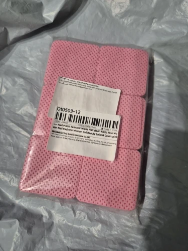 Nail Polish Remover Wipes Nail Cleaning Pads, Non Woven Nail Pads For Women Girl Beauty Salon photo review
