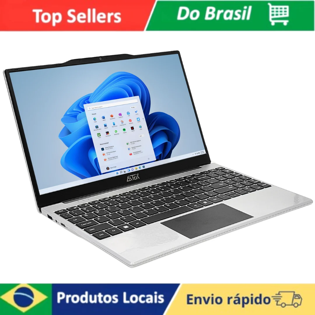 Notebook 14 Polegadas HD Intel Celeron N5095 16GB RAM 512GB SSD Windows 11 Pro