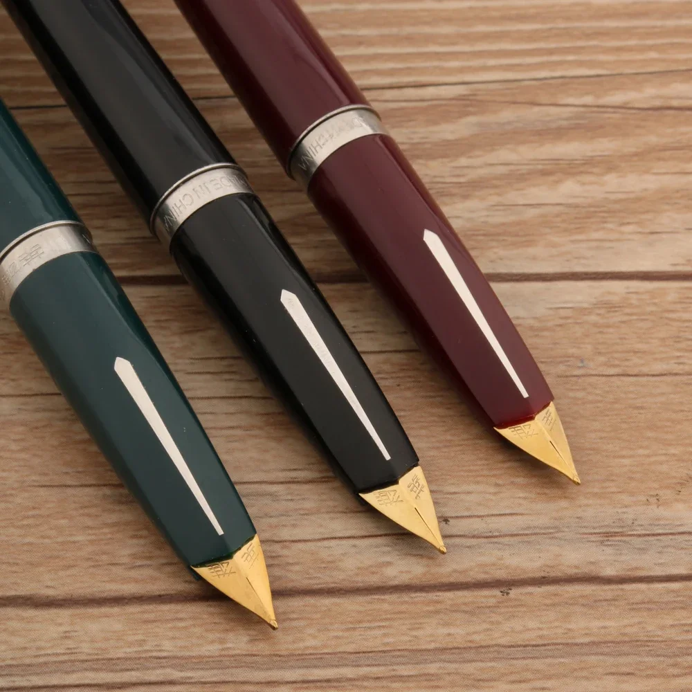 Marque HERO 240 stylo plume en acier inoxydable rétro avion bec de canard NibSchool étudiant bureau papeterie cadeaux stylos à encre