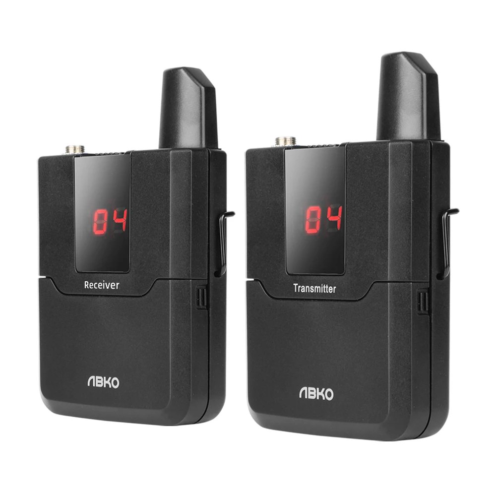 APCO ABKO WMP1 Portable UHF Wireless transceiver Microphone Set