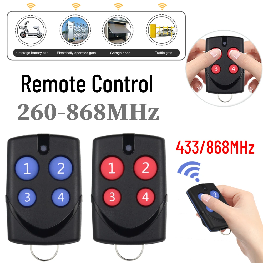 Universal Remote Control Copy Duplicator Automatic Cloning 433/868MHz Multifrequency Remote Control for Garage Gate Door