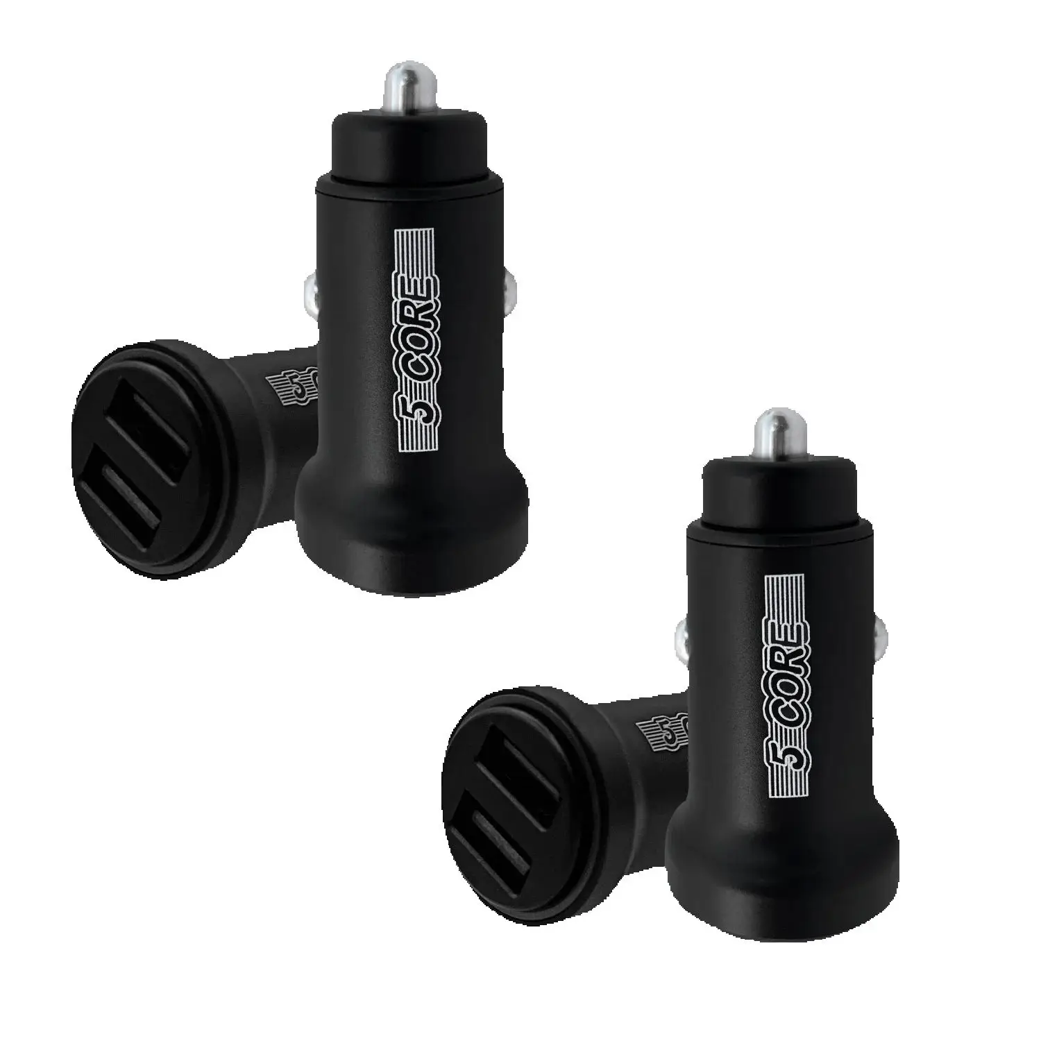 

5 Core Fast Car Charger Pair Quick Charging Phone USB Adapter 2 Port Cigarette Lighter Auto Charger CDKC13 2Pcs