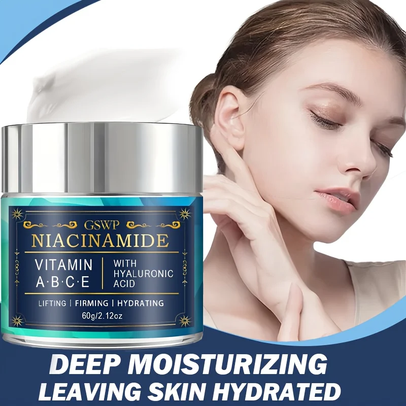 

GSWP Niacinamide Moisturizing Cream deeply hydrates and brightens, reducing the appearance of dark spots. 60g/120g