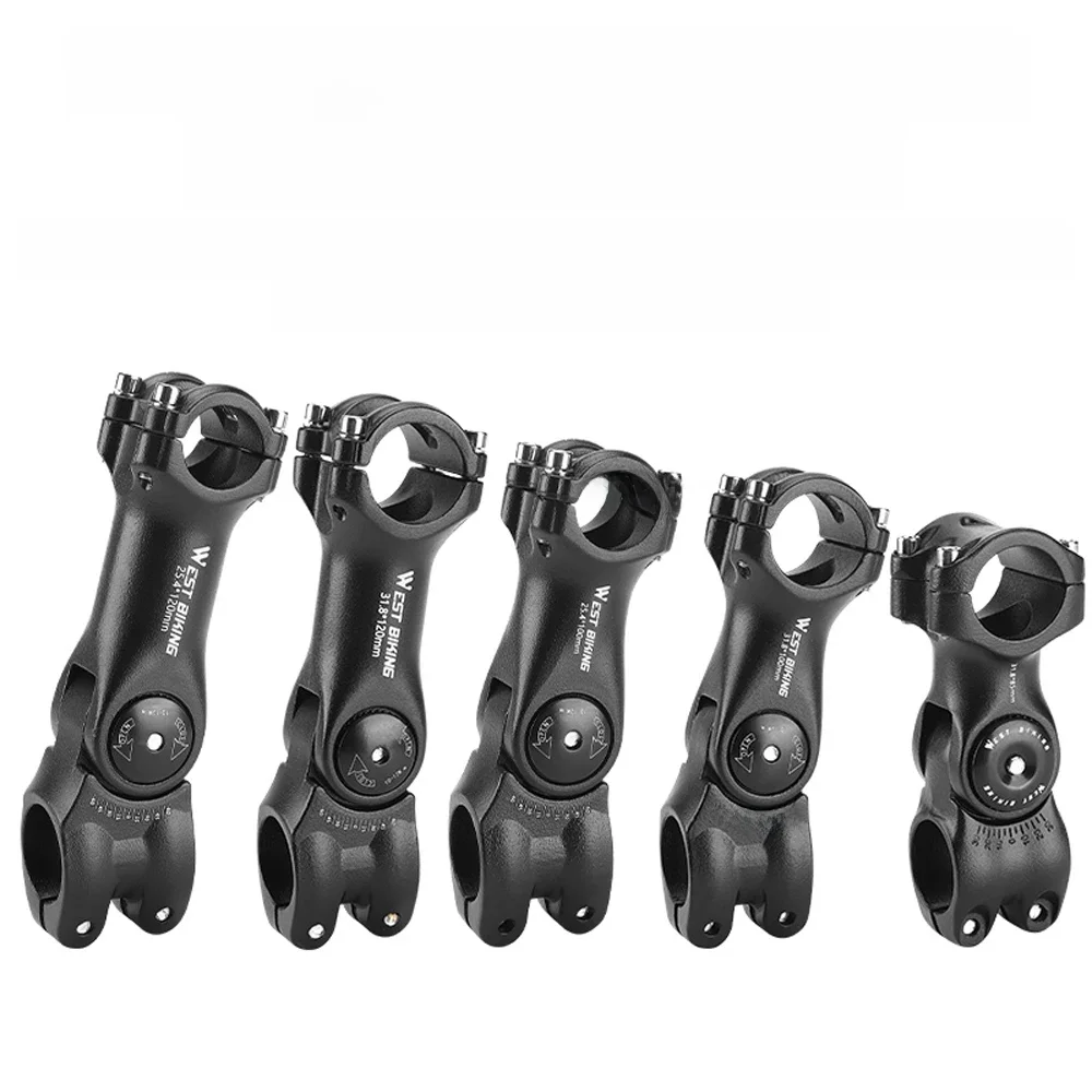AliExpress NONE WEST BIKING Adjustable Bicycle Handlebar Stem 60 Degree Aluminum Alloy Bike Handlebar Riser Road Bike Front Fork Stem Adapter