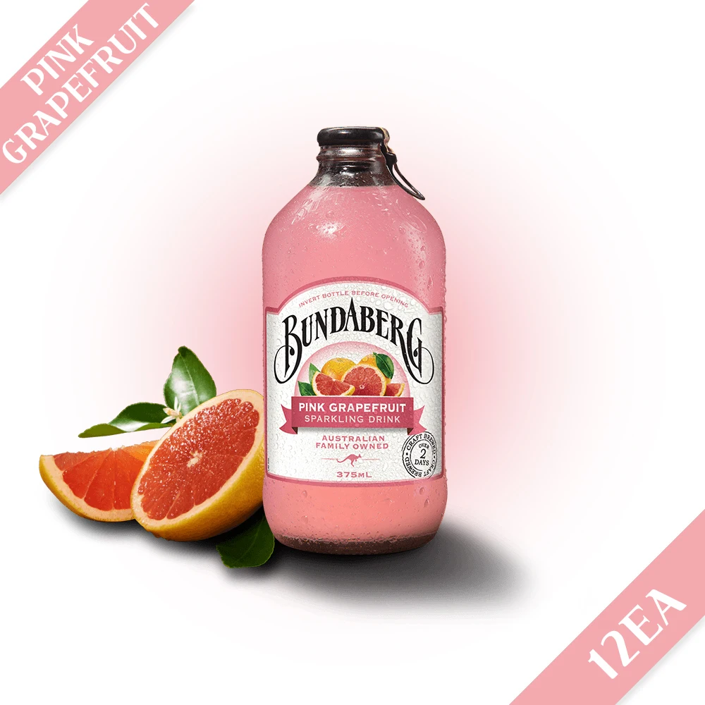 분다버그 레몬라임 진저비어 핑크자몽 망고 375ml x 12개입