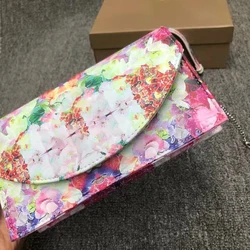 Borsa a tracolla da donna con motivo firmato retrò colori misti borsa a tracolla da donna con stampa Mini borsa semplice in vera pelle