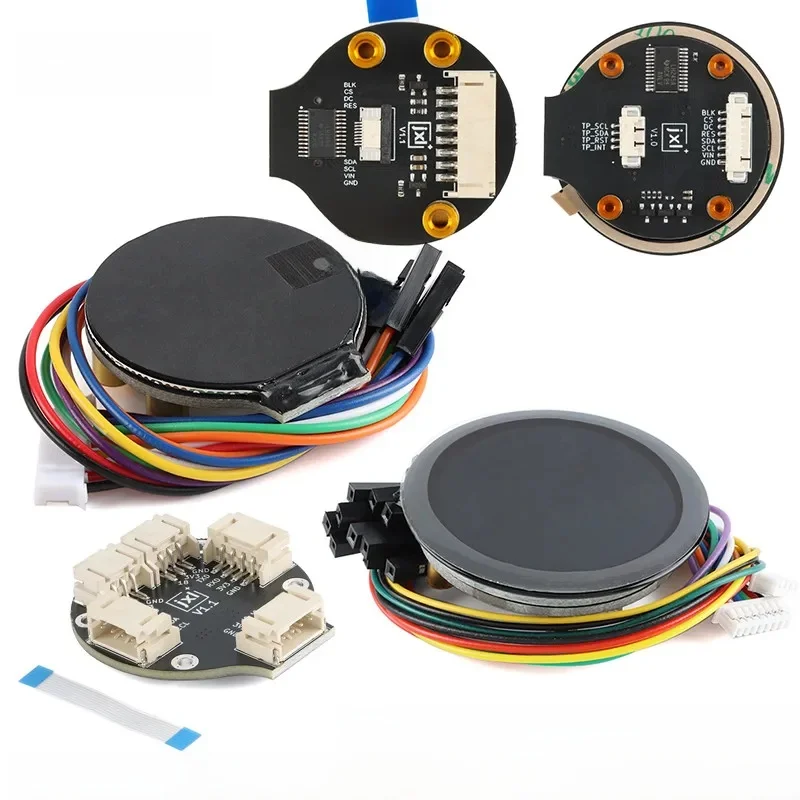 Moduł wyświetlacza TFT 1.28 cala, okrągła kolorowa płytka LCD IPS 1.28 cala GC9A01 z dotykiem, 240x240 SPI 240*240, płytka rozszerzająca. — zdjęcie produktu 7
