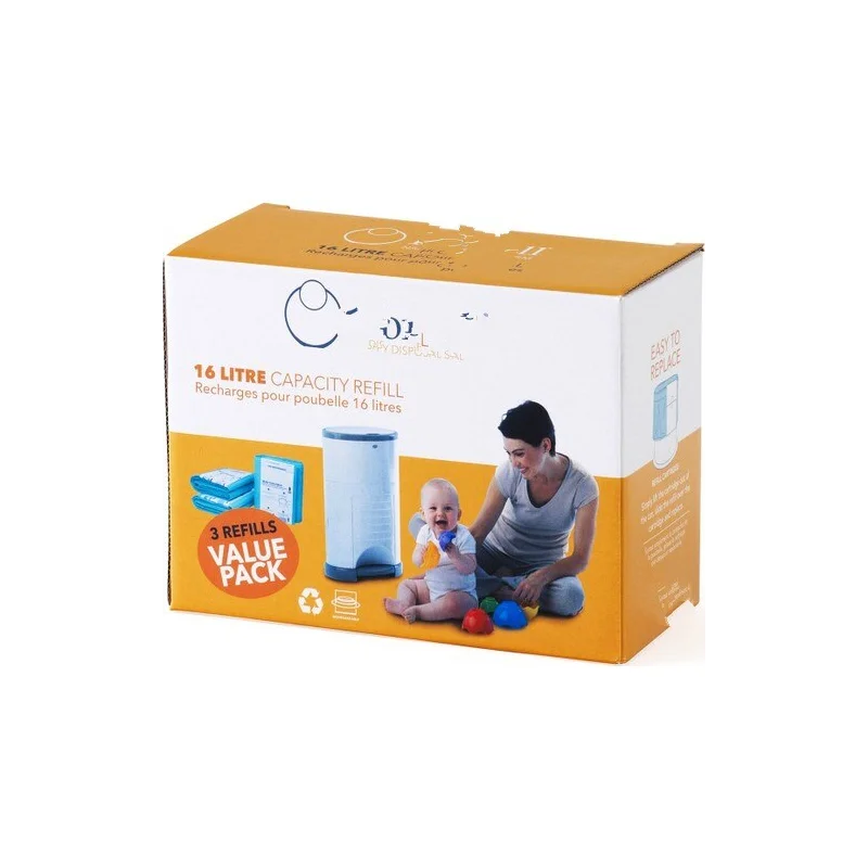 1485 Pieces Dirty Diaper Capacity Garbage Bag