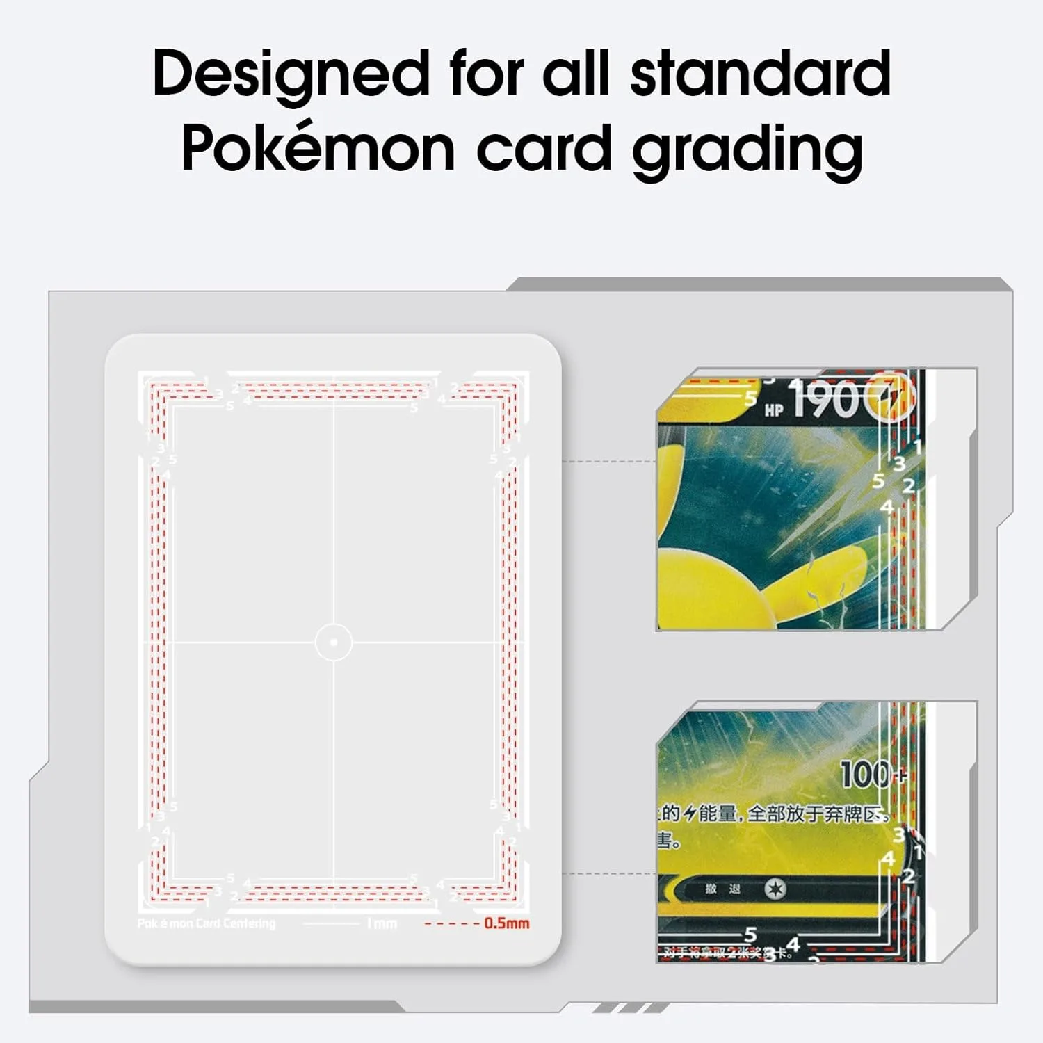 Karten-Zentrier- und Bewertungswerkzeug für Pokémon TCG, Sammelkarten-Bewertung für Sammelkarten – Detail 4