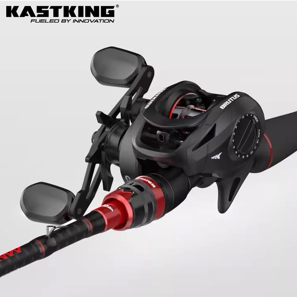 KastKing Brutus Baitcasting-Rolle, magnetisches Bremssystem, Übersetzungsverhältnis 7,2:1, 5+1 Kugellager, 8 kg maximale Zugang, Angelspule