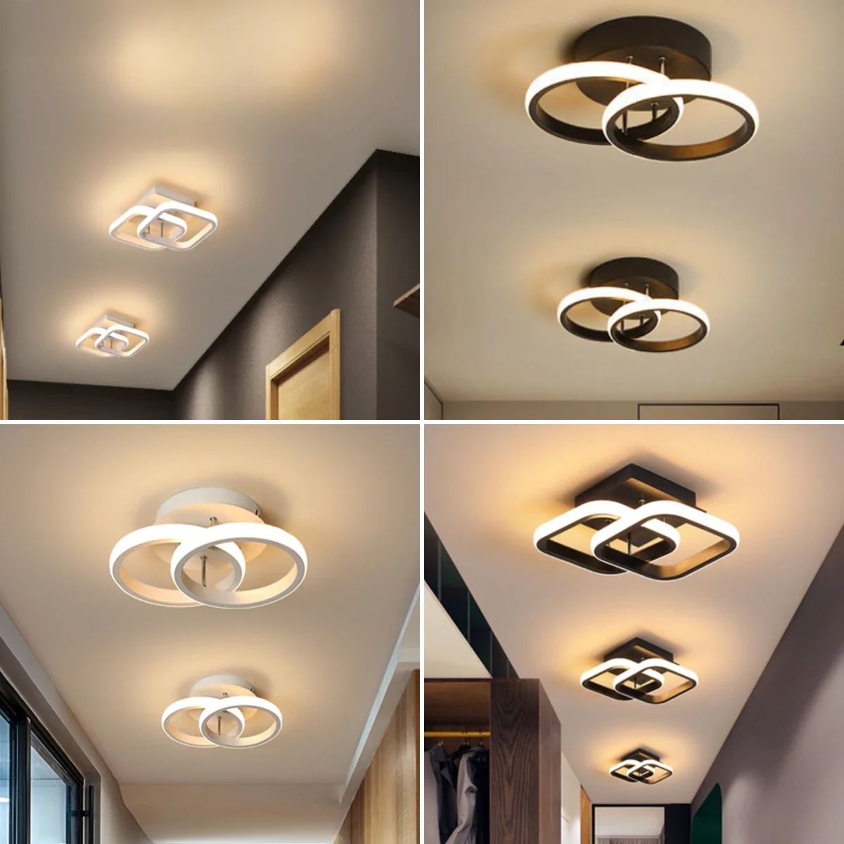 Modern Corredor LED Lâmpada Do Teto Para As escadas Do Corredor Entrada Sótão Praça iluminação
