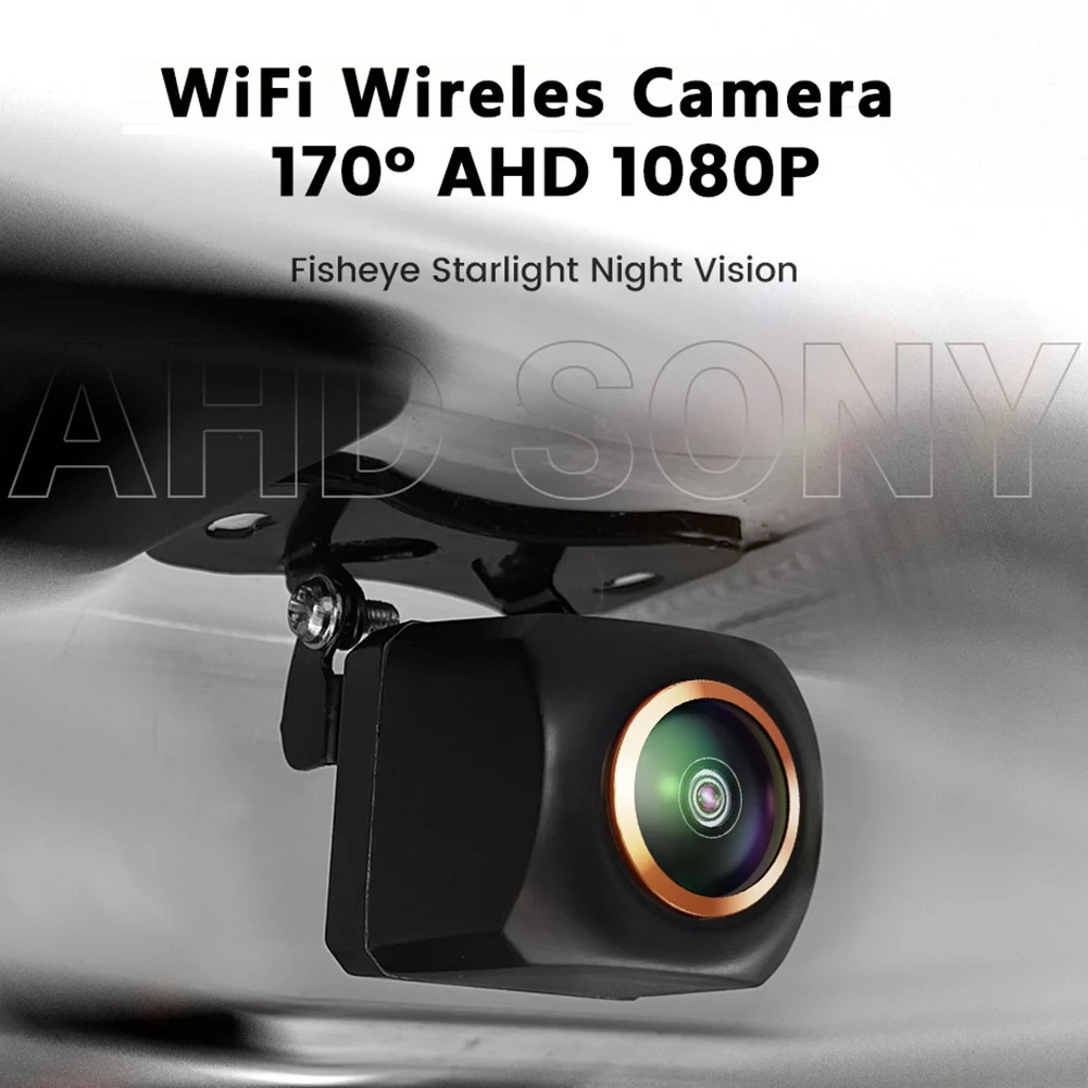 1080P bezprzewodowy tylna kamera samochodowa Wifi 170 stopni Hd noktowizor Wifi kamera cofania Wifi 2.4 Ghz 12V USB samochody wodoodporne IP68