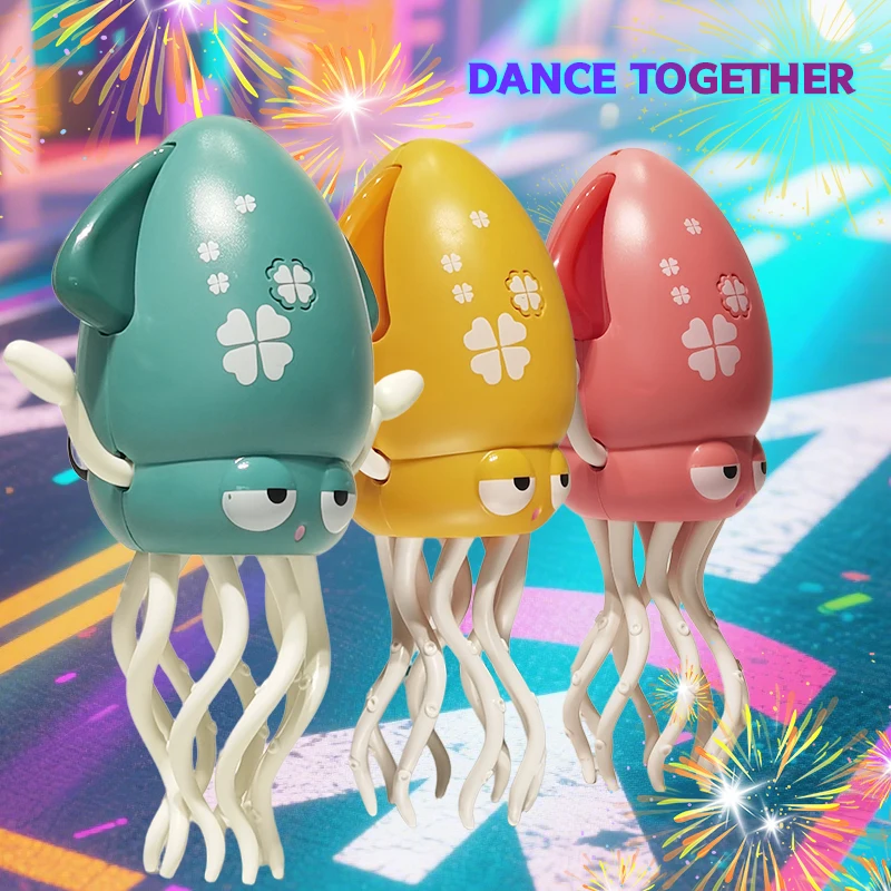 

Dancing Octopus Toy with Music & Lights, Interactive Wiggling Octopus for Indoor Fun and Party Play