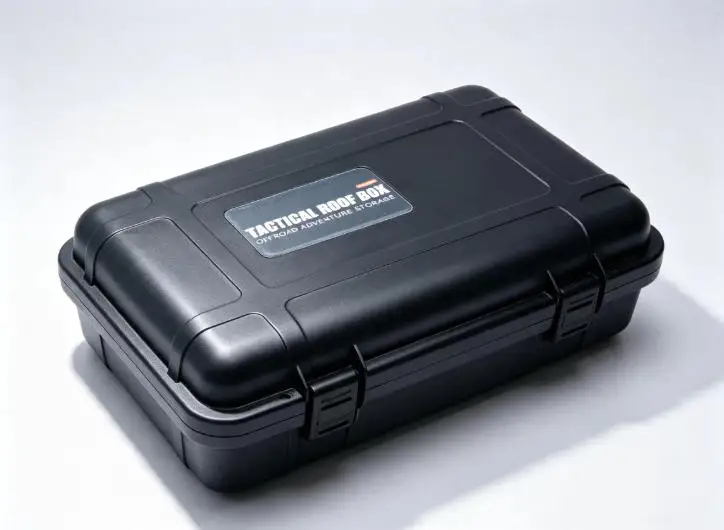 1/10 Scale RC Tactical Roof Travel Case Storage Toolbox Luggage, RC Crawler Model Scale Decor Accessory