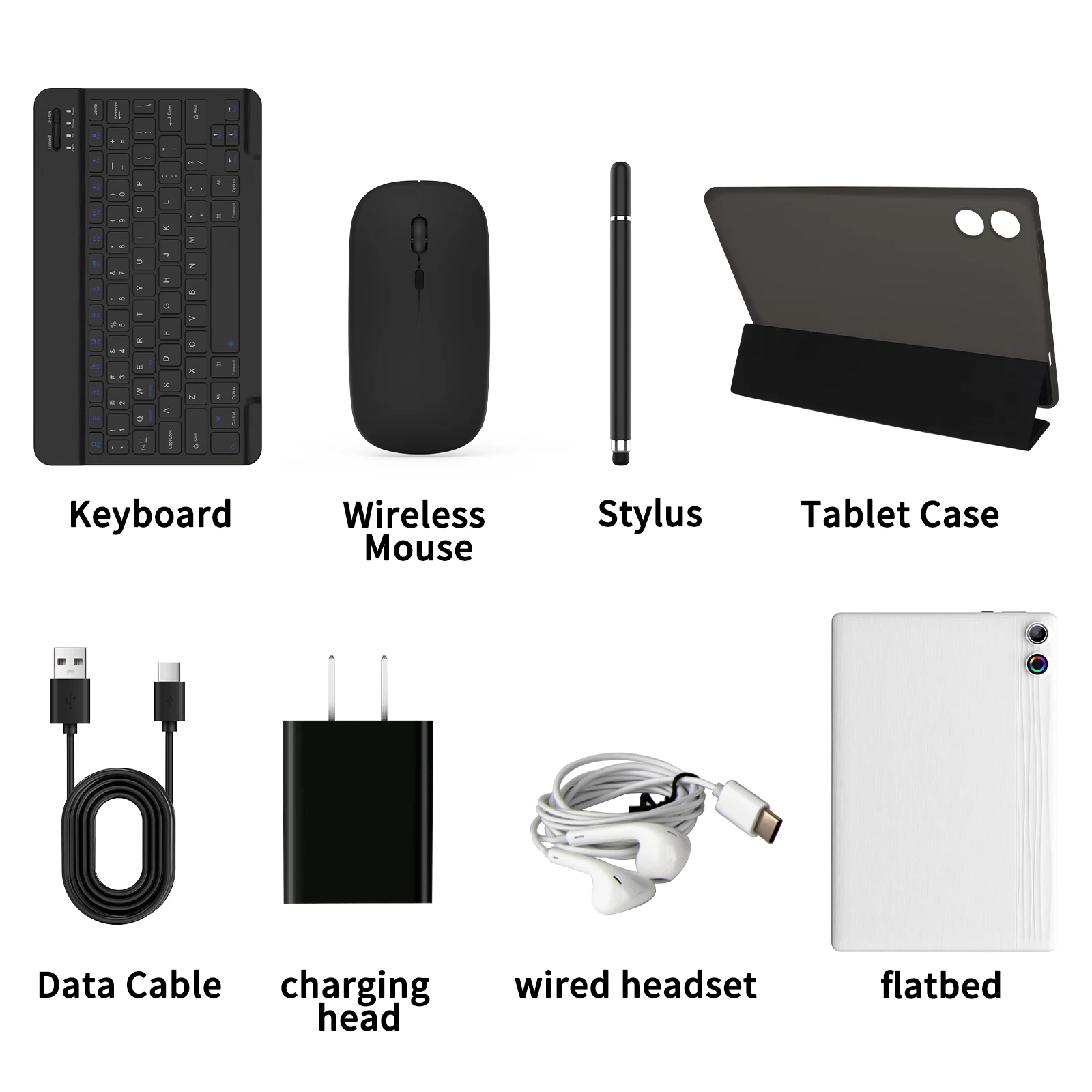 A7L 10.1-inch Android 14 Tablet 14GB RAM 64GB ROM Octa-Core Processor HD IPS WiFi Protective Case Pen Keyboard Mice Headphone