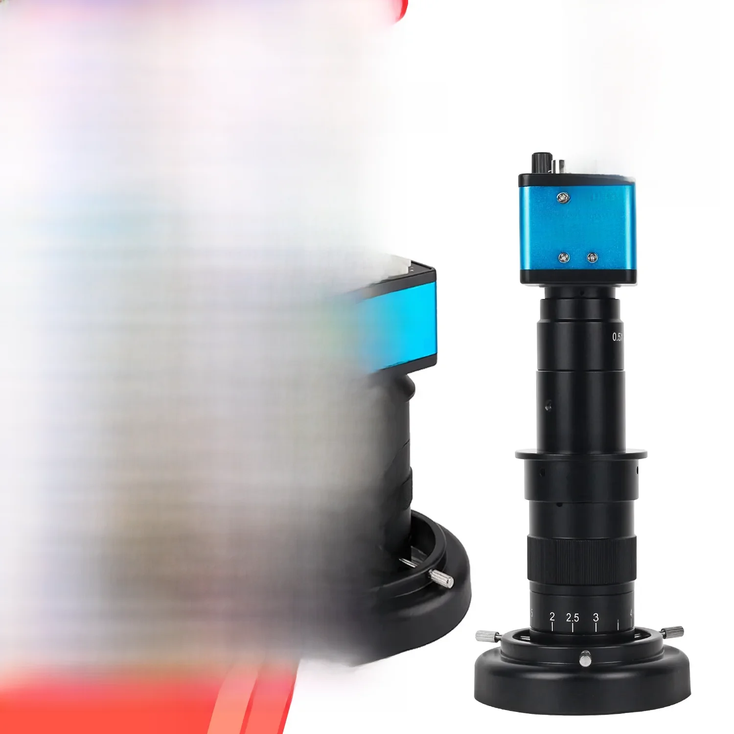 Zestaw aparatu cyfrowego z mikroskopem monokularowym VGA 13 MP + regulowany obiektyw 130X lub 180X + dioda LED do naprawy telefonu i lutowania — zdjęcie 2