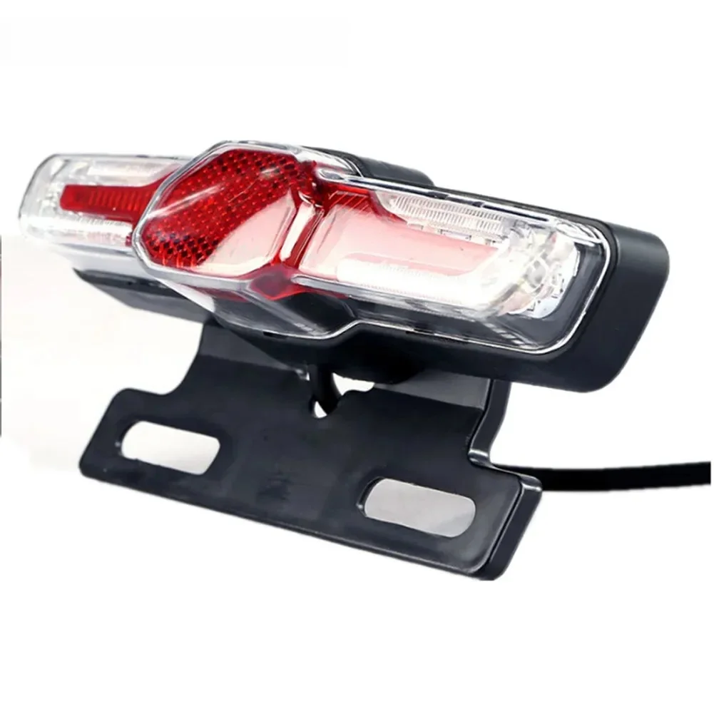 AliExpress 1pc 12V/36V-60V Electric Bicycle Taillight Turn Signal-Rear Rack Lamp Light Waterproof LED Safety Night Riding Light Ebike parts