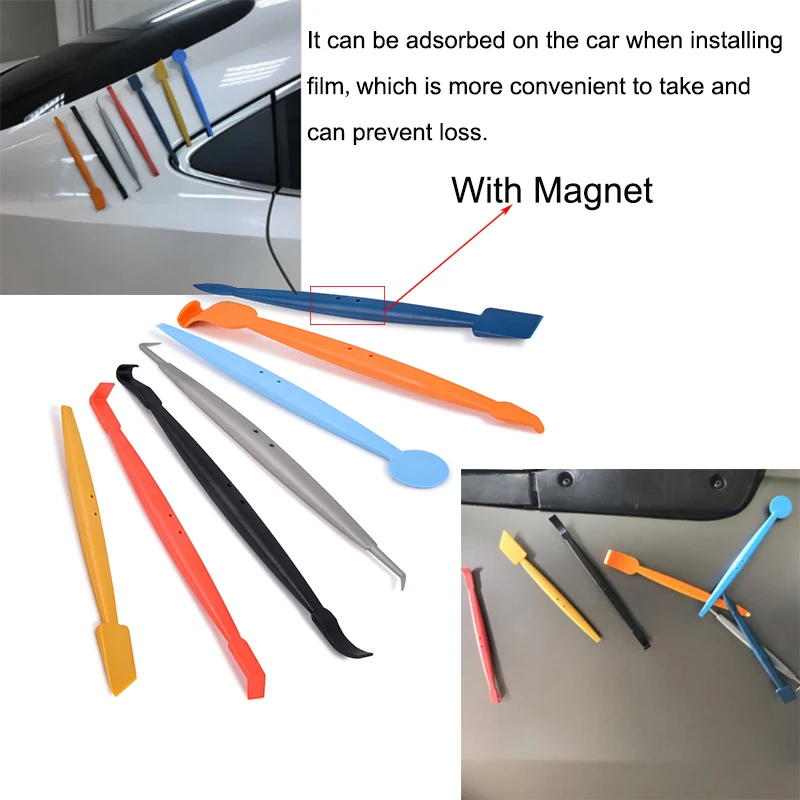 TOFAR 1/13 Auto Zubehör Carbon Film Wrap Micro Stick Rakel Schaber Rand Detaillierung Vinyl Wrapping Werkzeug Fenster Tönung Kit – Detail 12
