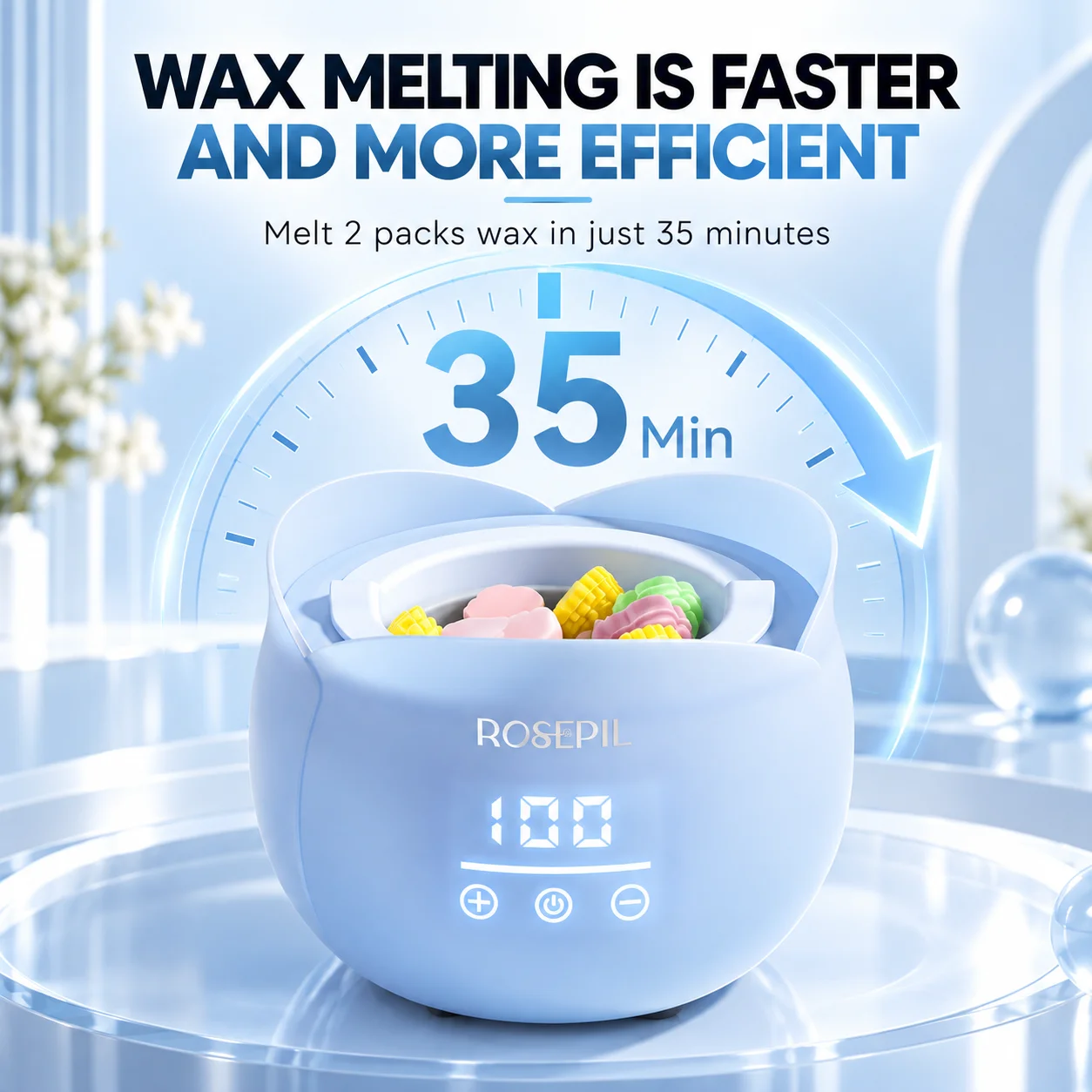 ROSEPIL  Digital Touch Wax War - Wax Warmer ulasan dan harga