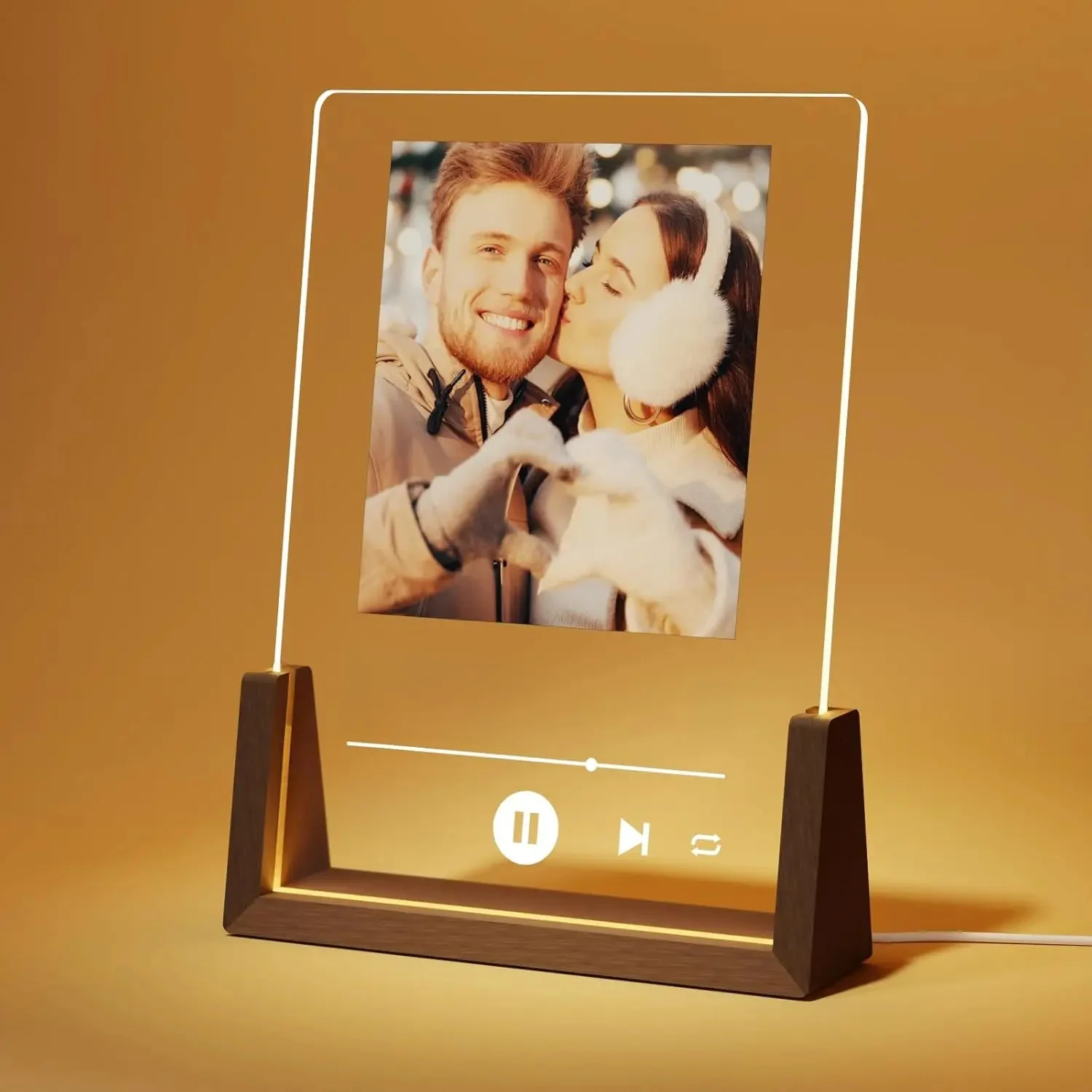 Personalisierte Fotogeschenke für Paare, individueller Spotify-Plaketten-Bilderrahmen für Valentinstag, Jahrestag, Geburtstag, Weihnachten