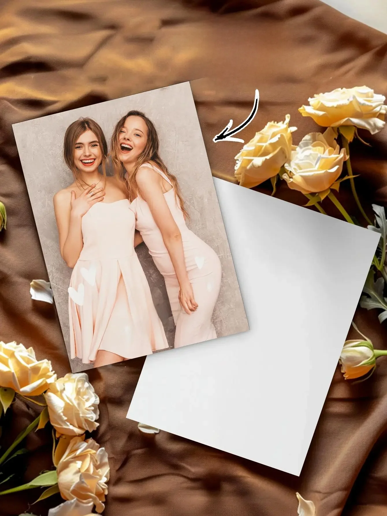 Cartes de vœux pliées avec Photo personnalisée, texte Photo personnalisé, carte d'anniversaire, cadeau Unique pour les mères, fête des pères, remise de diplôme, mariages