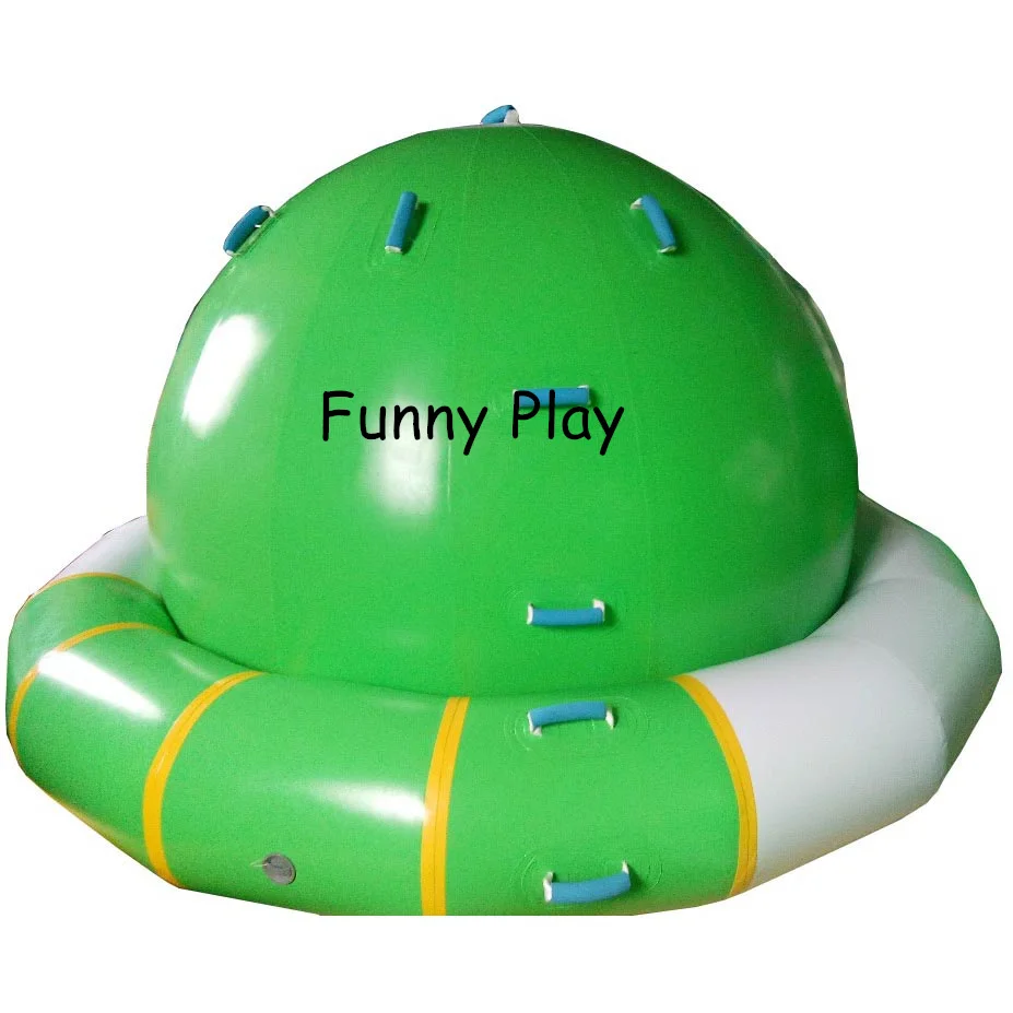 air water gyro 3m water game playing inflatable toy summer water park used, pvc air toys floating waters park