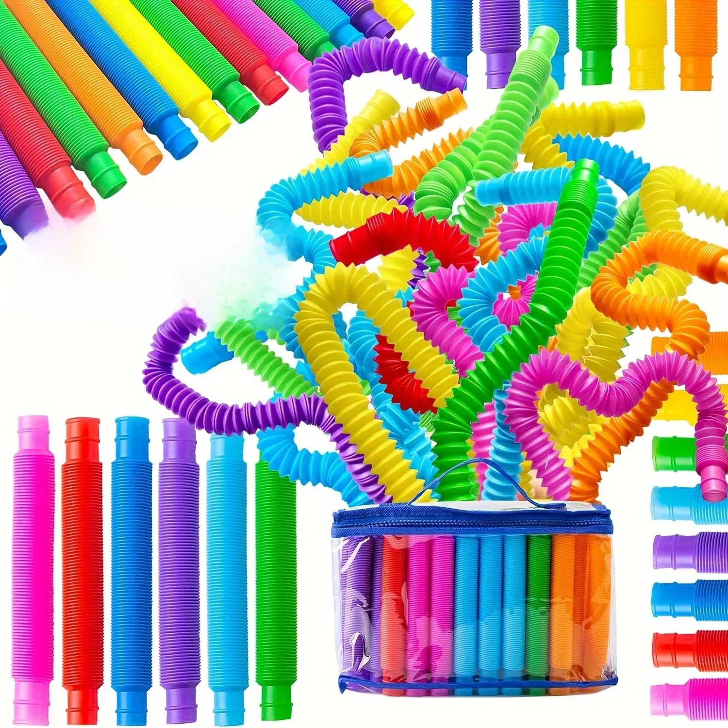 Jouet mentaires oriel pour enfants, jouet créatif, amusant, explosion, apprentissage, y compris connexion, étirement, torsion, anniversaire, 1-30 pièces