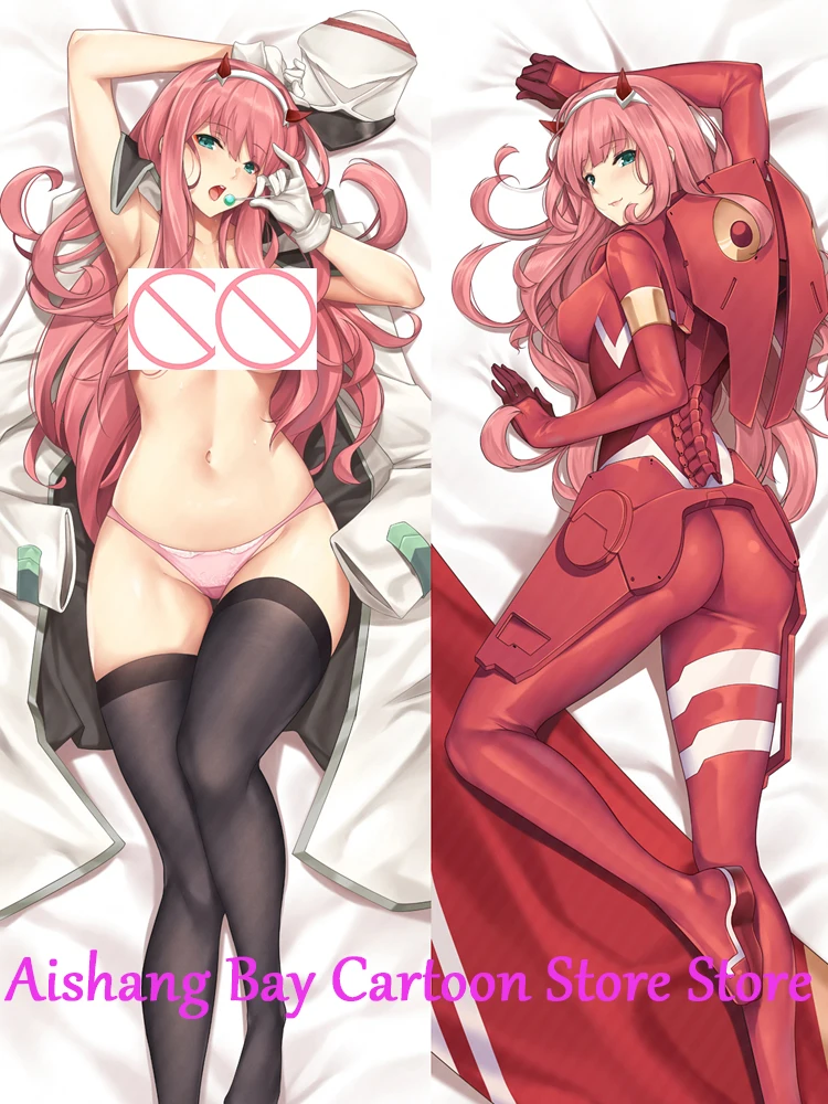 

Dakimakura Anime Pillow Cover Darling in the Franxx DitF Double Sided Print Life-size Body Decoration