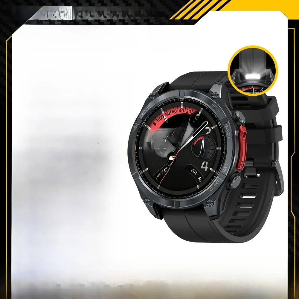 Nouveau Zeblaze Stratos 4 GPS montre intelligente 1.43 ''AMOLED affichage lampe de poche intégrée boussole altimètre barométrique 5 ATM Smartwatch
