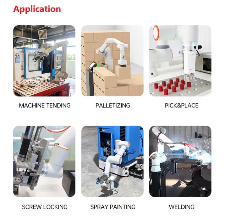 

Fully Automatic Mini 6 Axis Logistic Cobot Arm Robotic 5kg 922mm Reach Warehouse Robot Plastic Welding Simulator As CFR Cobot