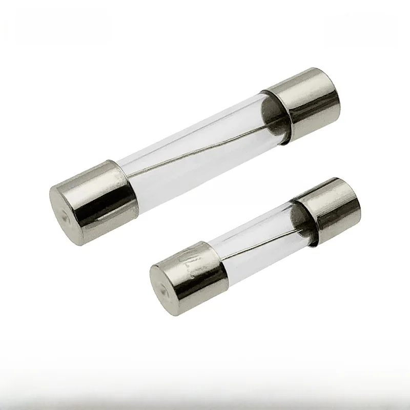 Fusible en Tube de verre à soufflage rapide, 5x20/6x30MM, F0.1A 0,2a 0,5a 1A 1,5a 2A 2,5a 3,15a 4A 5A 6,3a 7A 8A 10A 12A 15A 20A 25A 30A 250V, 10 pièces