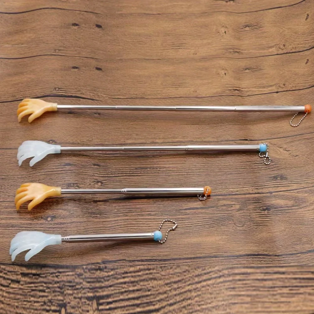 Retractable Itch Scratcher, Compact and Portable, Four-Section Extendable Scratcher That Doesn'T Require Help from Others