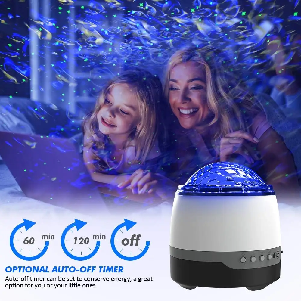 Galaxy Light Aurora Projector Night Light LED Starry Sky Projector For Bedroom Nebula Projector Lamp Bluetooth Speaker For Party