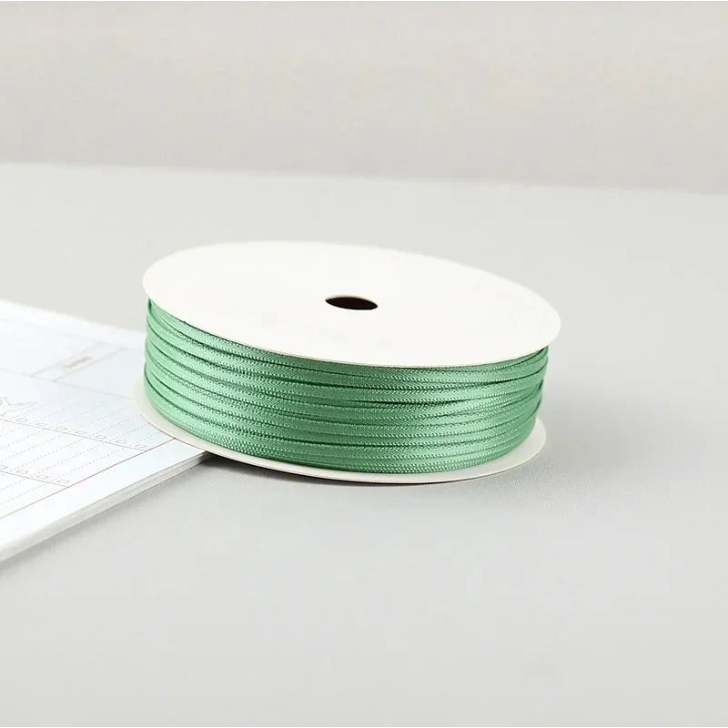 2MM Dünnes Band Ballon Buntes Seilband Doppelseitiges Band Dekoration DIY Verpackung Haarschmuck Großhandel