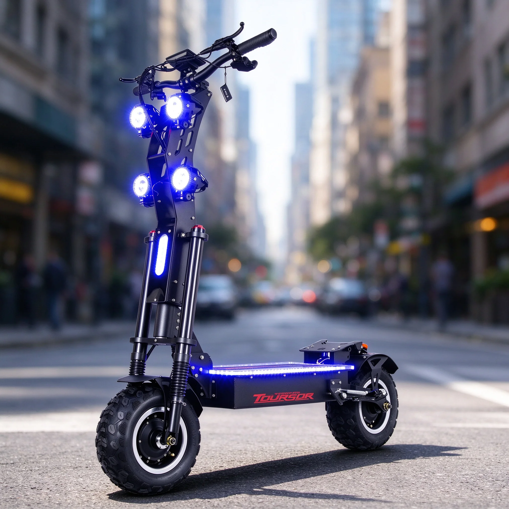 Toursor X14-72V Pro, patinete eléctrico para adultos, 72V, 40A, batería de gran capacidad, autonomía extra larga, neumáticos todoterreno de