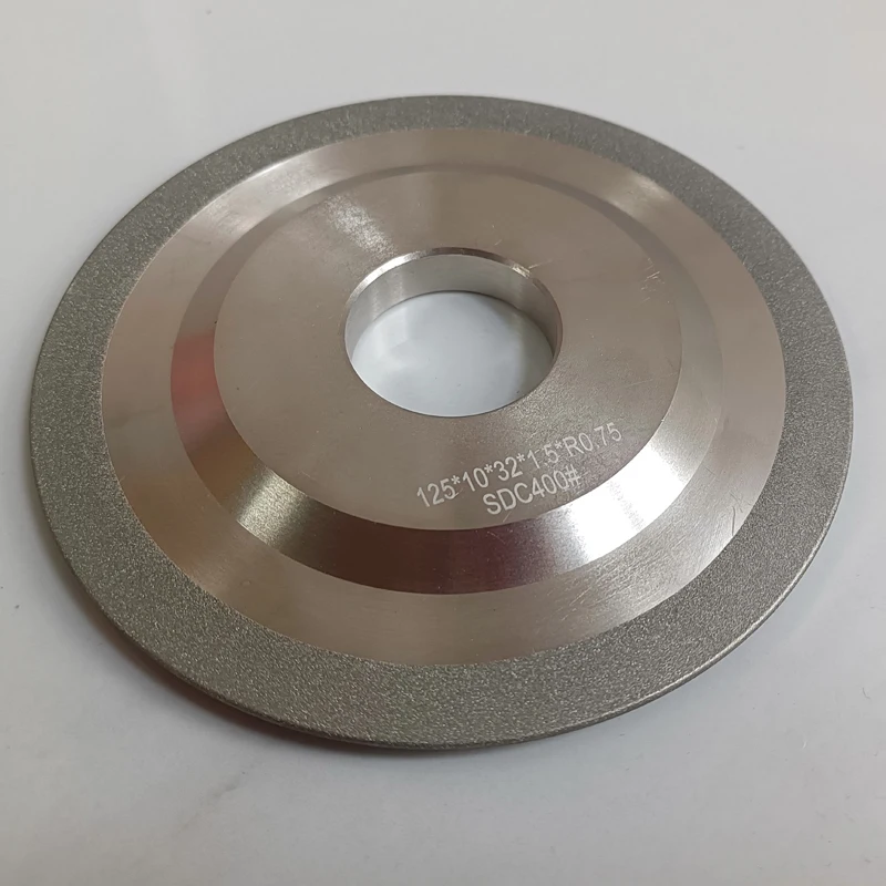 Diamant-Bogen-SDC-Schleifscheibe für Stahl, Glas, Keramik, R-Bogen-Legierungs-Schleifscheibe 100mm 125mm 150mm – Detail 11