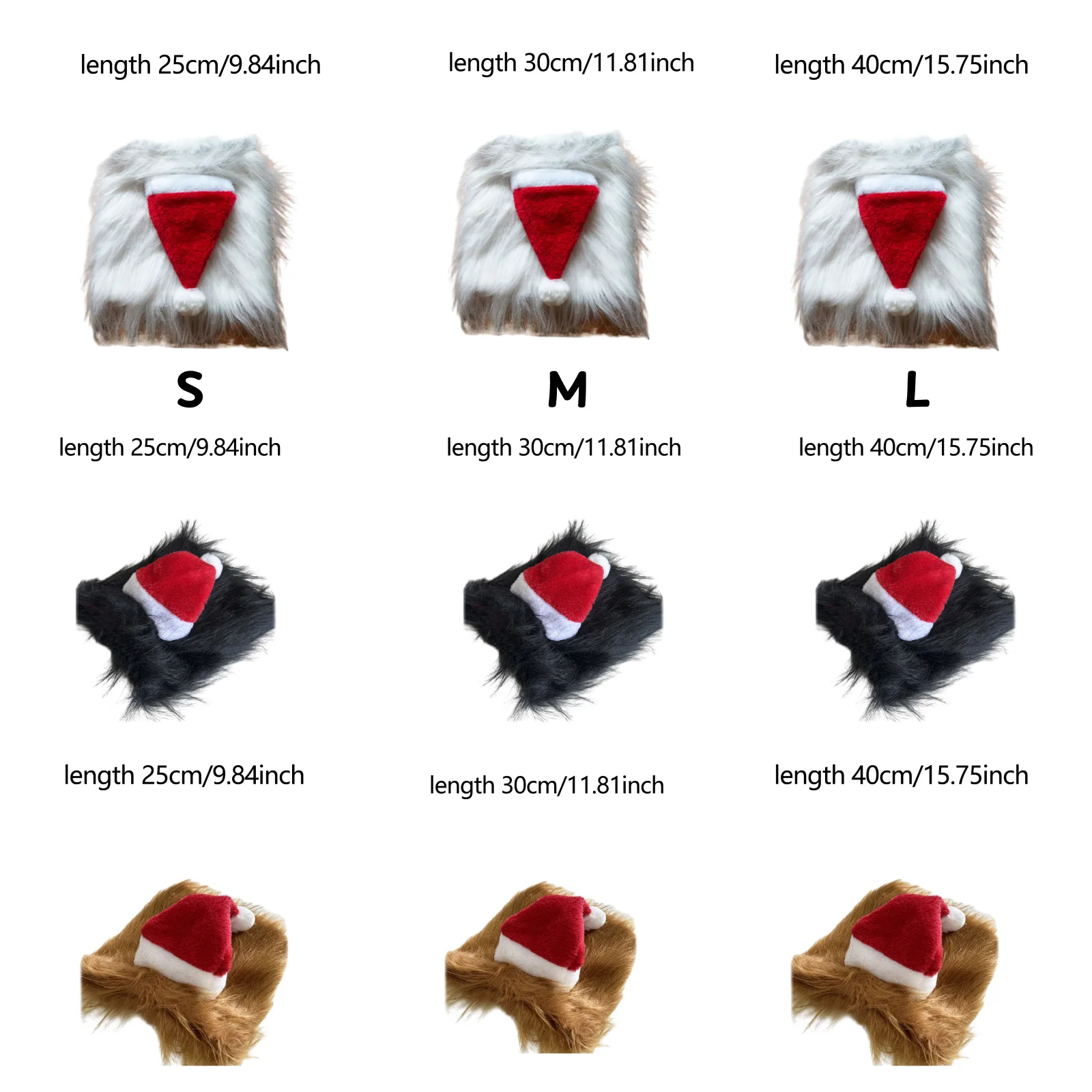 1 قطعة شعر مستعار الأسد مع قبعة عيد الميلاد مضحك لطيف أزياء الحيوانات الأليفة تصميم شريط حول ياقة الملابس المرنة لعيد الميلاد الكلاب غطاء الرأس الحيوانات الأليفة #6