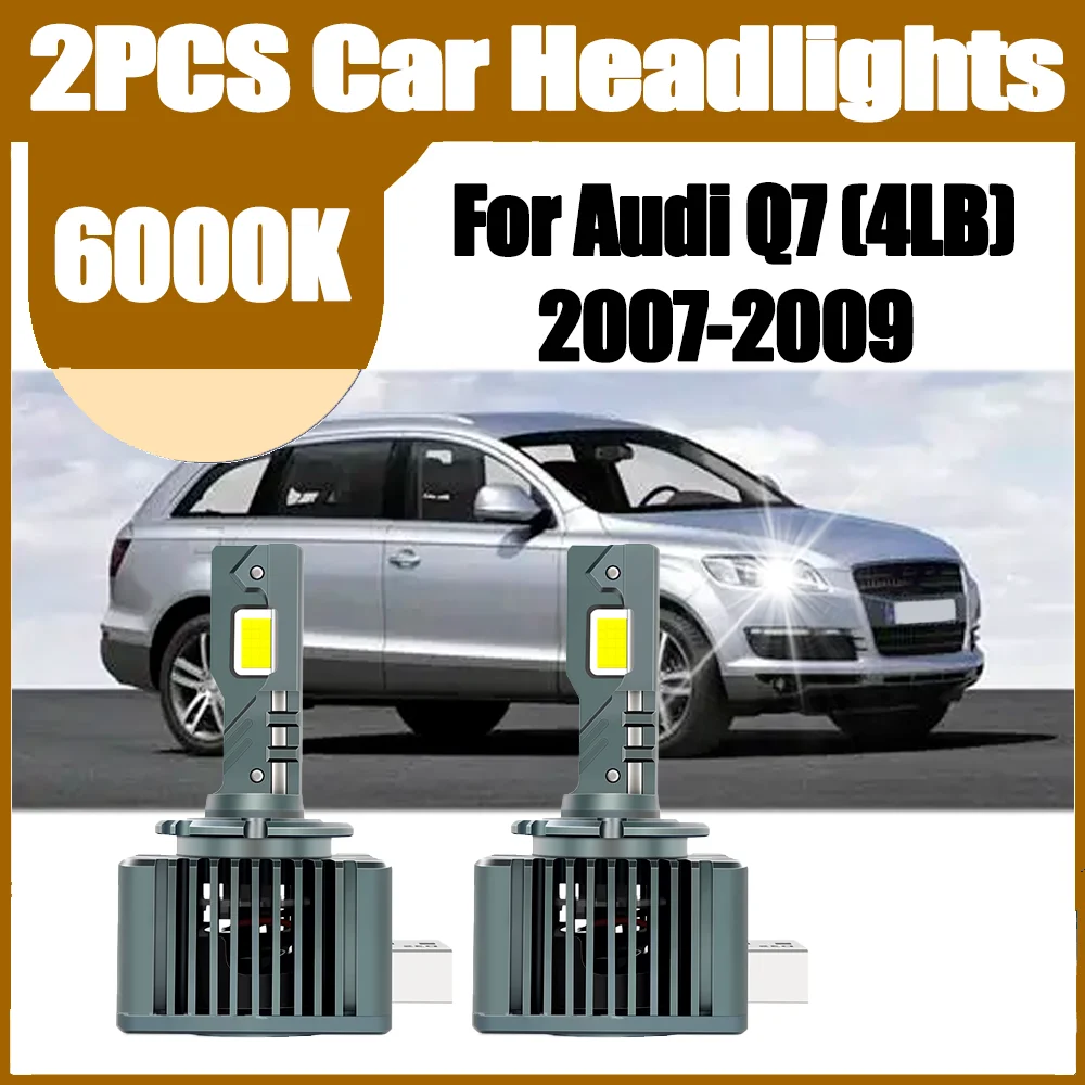 

2PCS 120W Front Lamps HID Xenon Headlamp Bulbs High Power Canbus No error 6000K White 30000LM For Audi Q7 (4LB) 2007 2008 2009