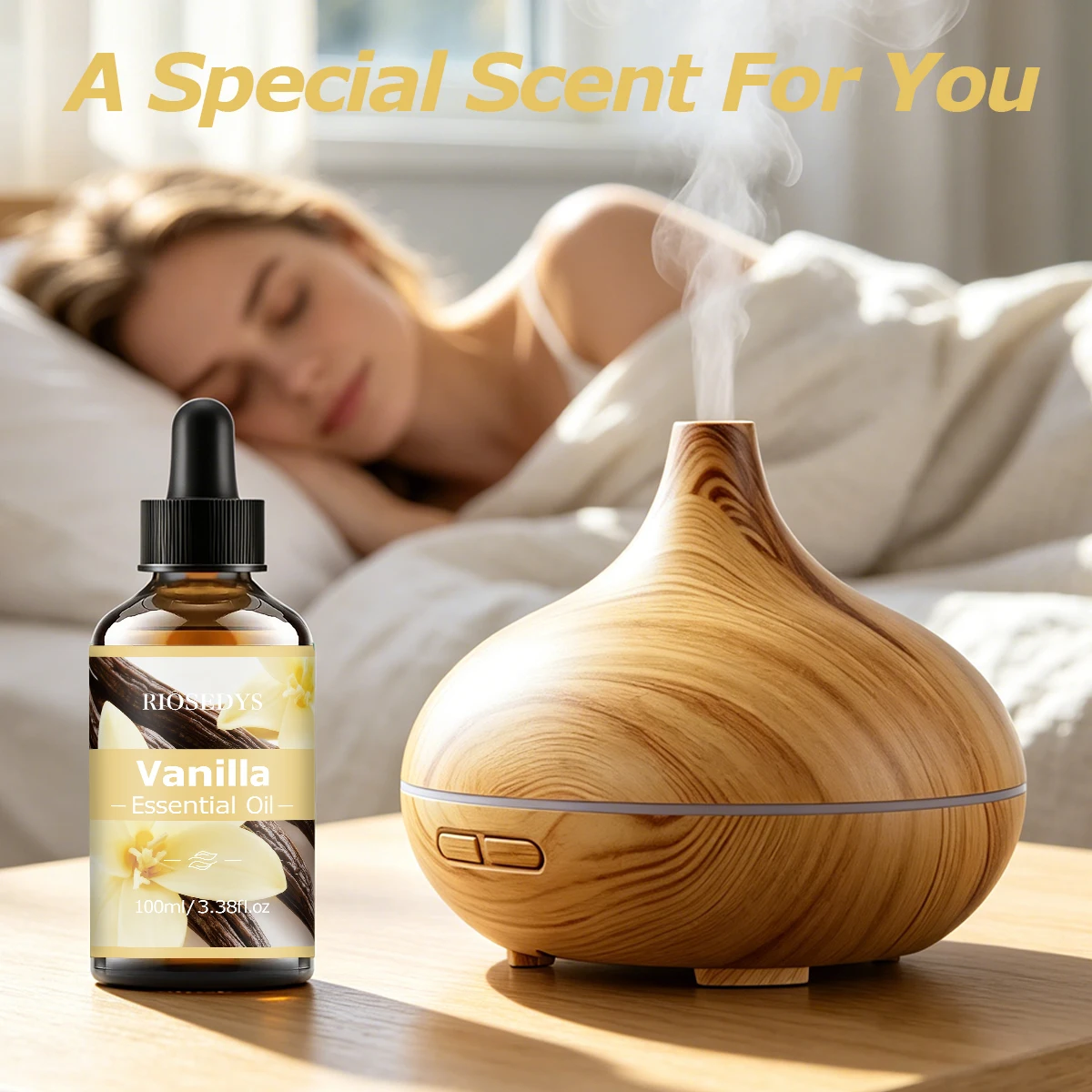 Vanille-Ätherisches Öl, warmes, süßes Duftöl für Diffusoren, DIY-Duftbasteleien und Aromatherapie, sanftes und cremiges Aroma – Detail 3
