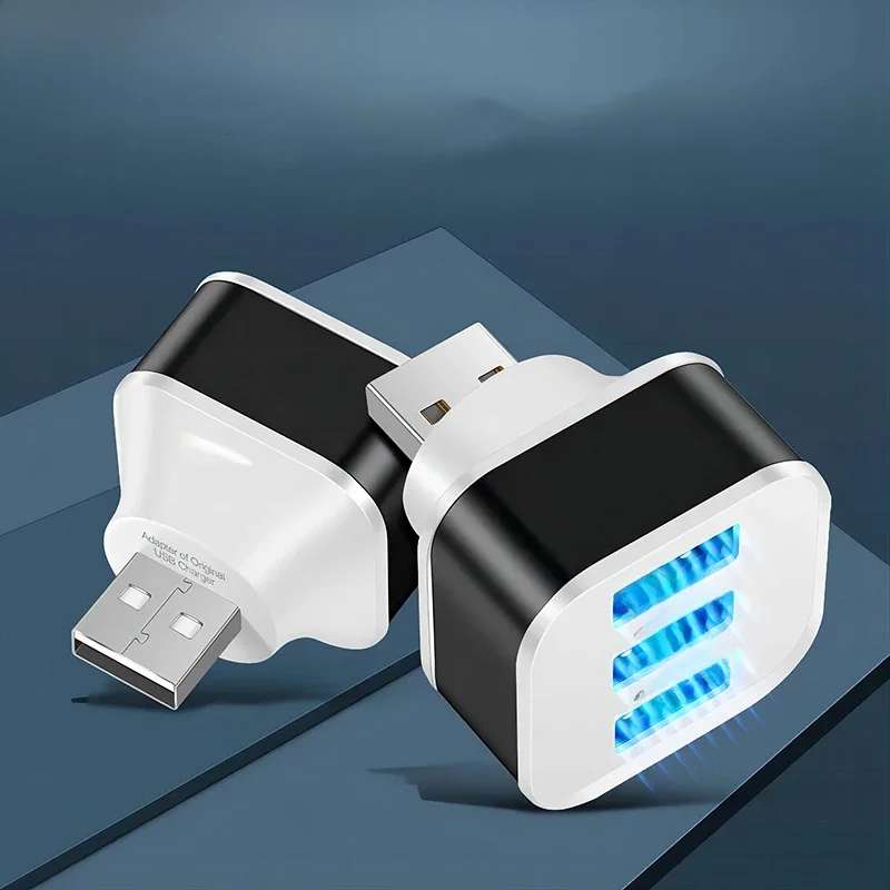 3-poorts USB-extender USB2.0 HUB Snel opladen USB-splitter Meerdere interface Auto USB-expander Telefoon Tablet Laptopladeradapter - afbeelding 2