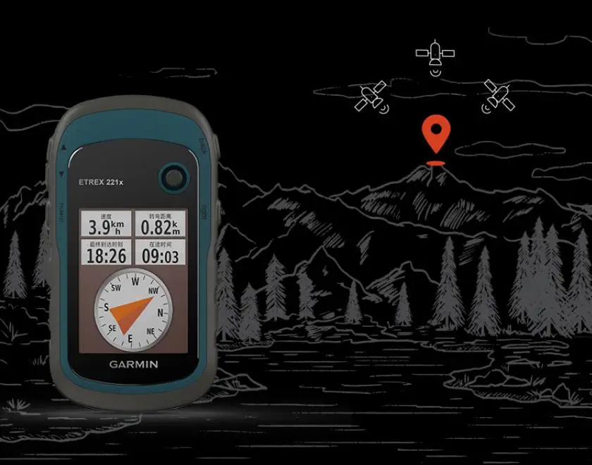 Original eTrex 221X Outdoor Handheld GPS GLONASS Navigator Coordinate Position Indicator Acre Measure cycling and hiking