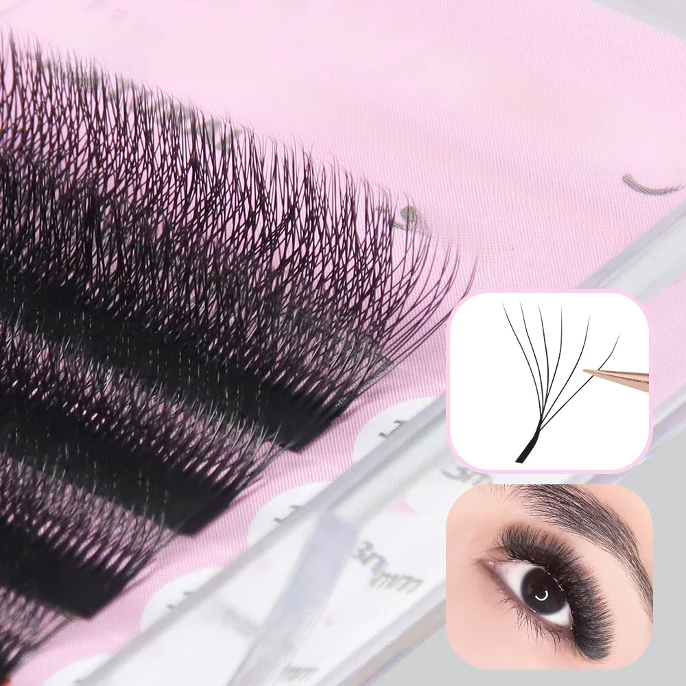 ANNAFRIS W Shape 6D Volume Eyelash Extension False Mink Soft Natural Premade Fans Lash 6D W Shaped Easy Faning Eyelashes — zdjęcie 2