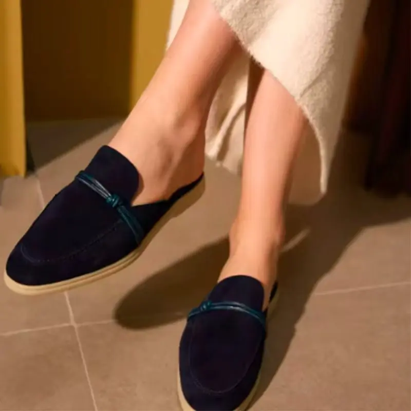 

women's Luxury Design Loafers Shoes 2026 Summer Fashion Mules For Women Slip On Comfortable Moccasins Casual Footwear