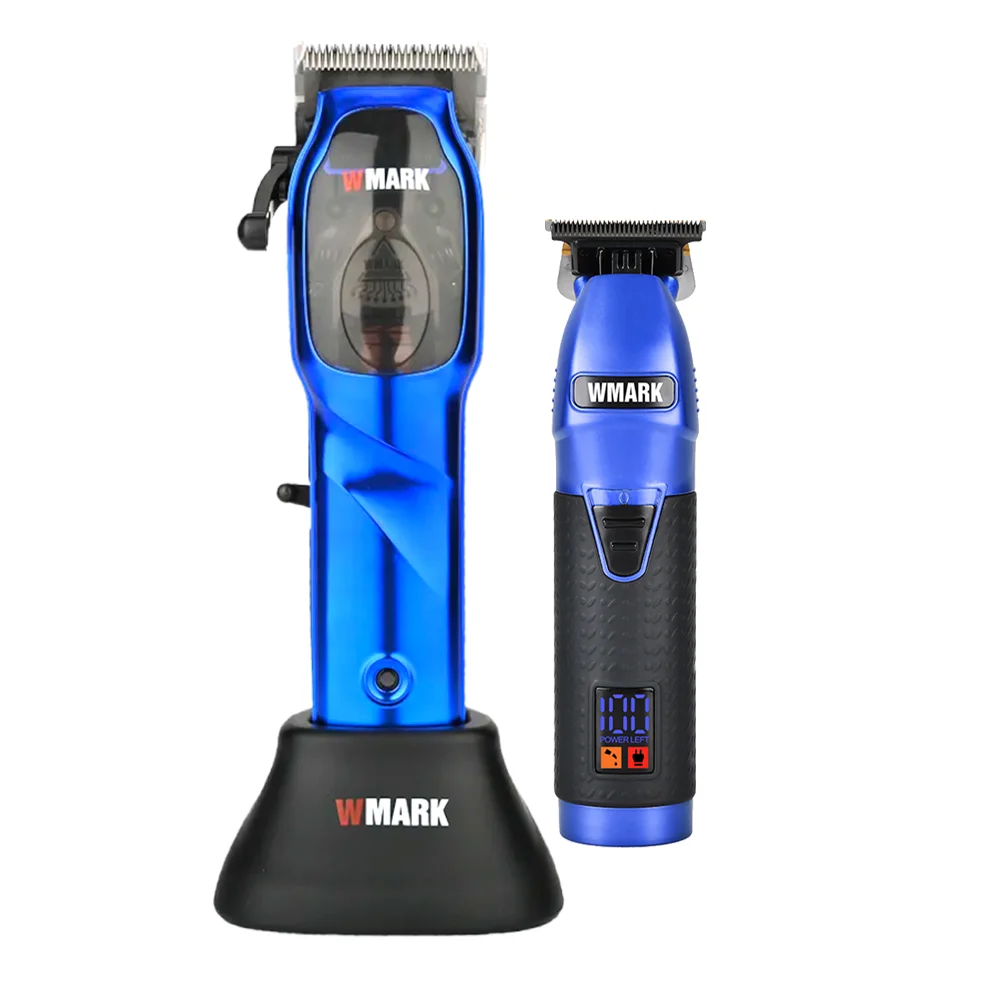 Kit 2 Maquina Wmark NG 9003 NG 318 Azul Profissional