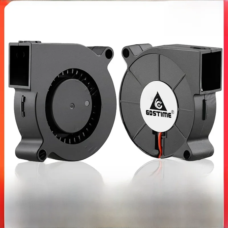 Gdstime DC 5V 12V 24V 50x50x15mm Podwójna chłodnica kulkowa 2Pin USB Wentylator promieniowy 5015 Turbo Dmuchawa 5cm 50mm Radiator do chłodzenia drukarki 3D — zdjęcie 2