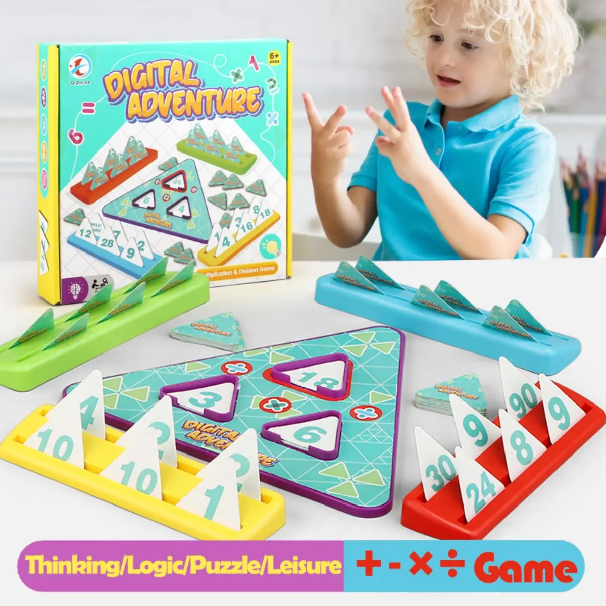 An interactive math game for kids to learn math, parties, gift for children.addition，subtraction, multiplication，division