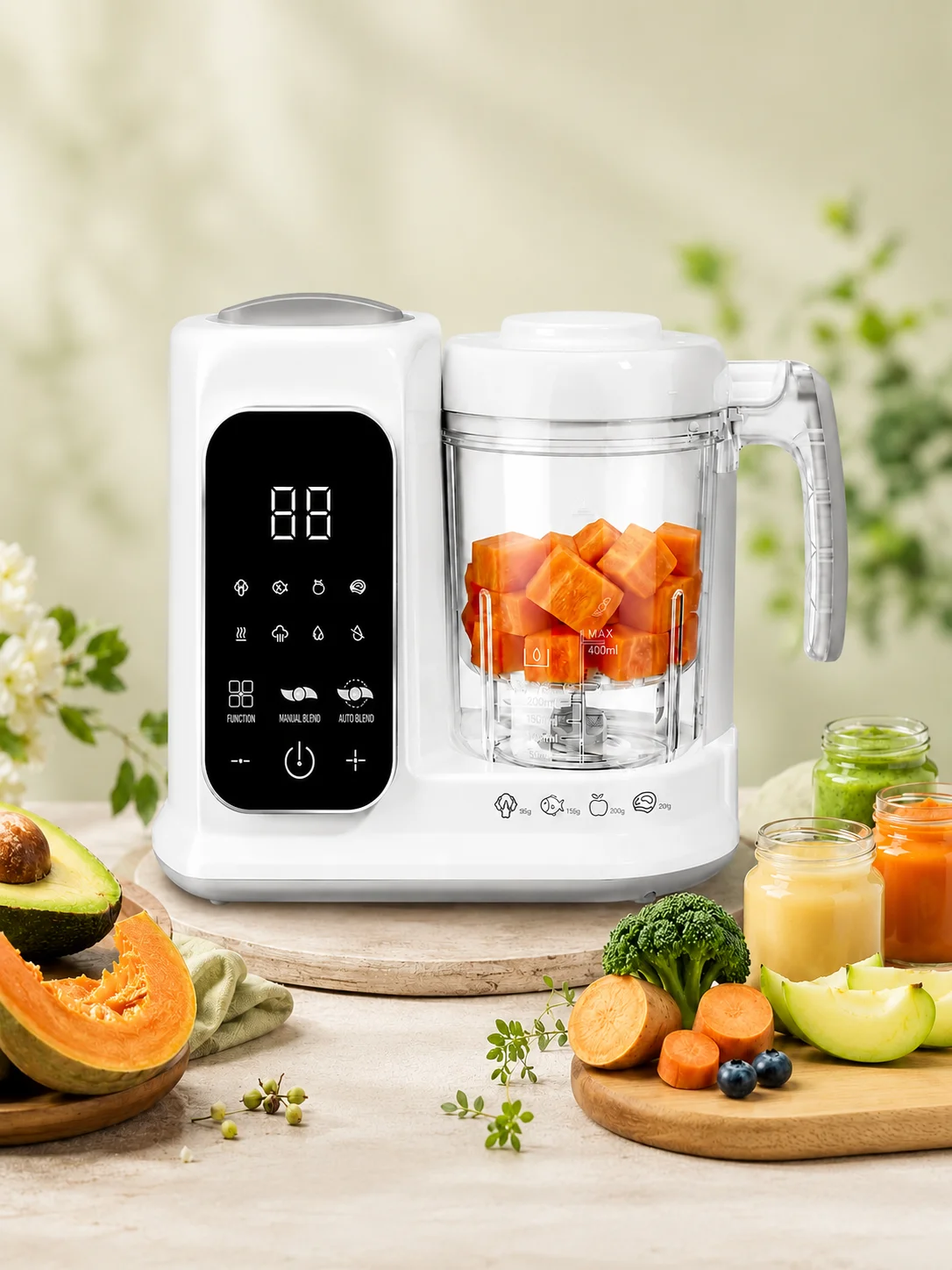 Baby Food Maker And Steamer - 2 in 1 Automatic Baby Food